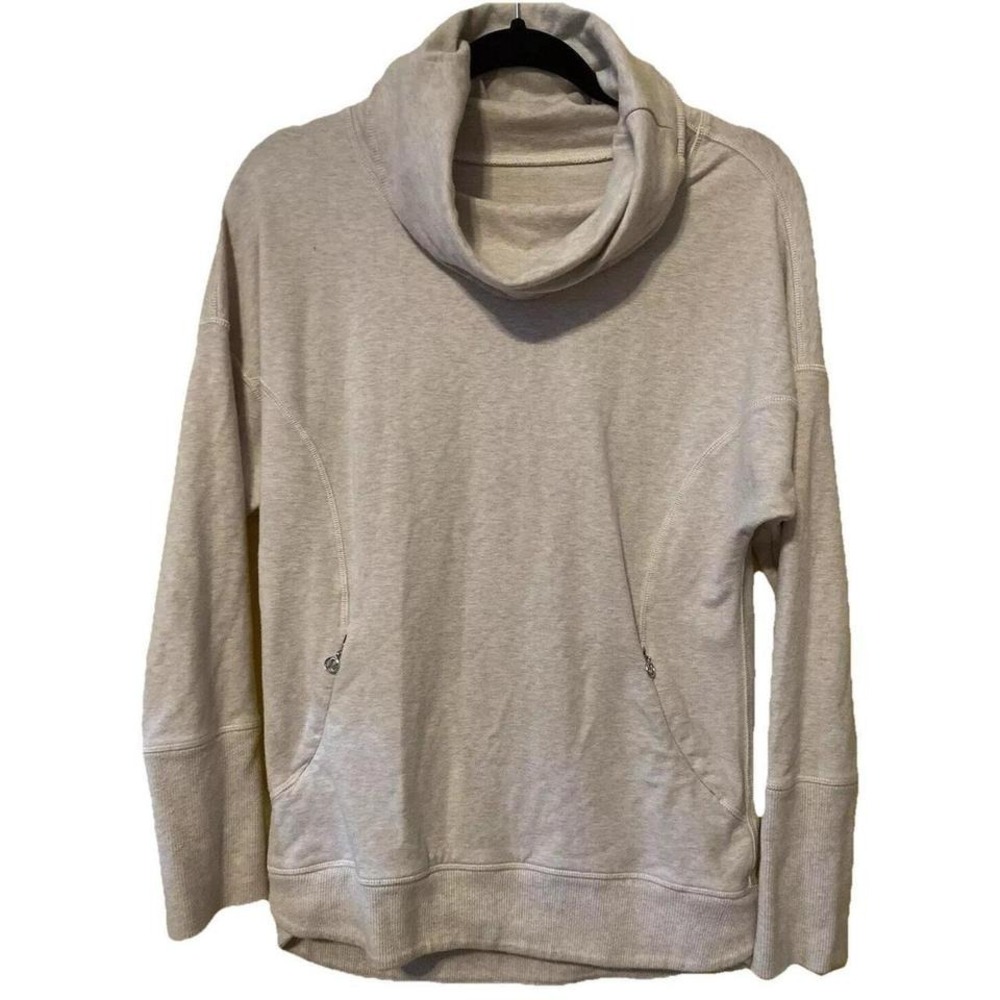 Lululemon Sweater SZ 8 Medium Zip Pockets Top Athleisure Sporty Substantial